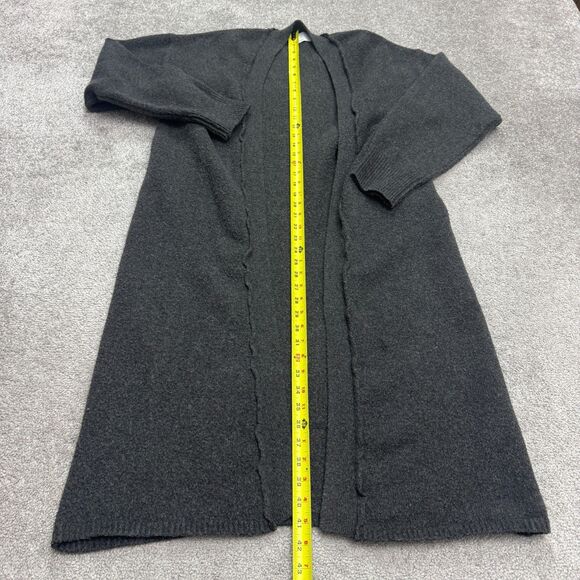 ASOS Design Open Long cardigan Sweater Womens Small Charcoal Gray Knit Casual - Picture 9 of 14